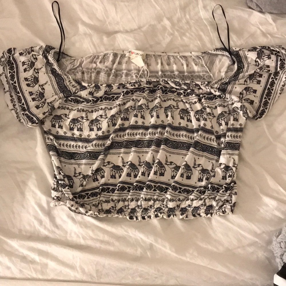 Off the shoulder crop top